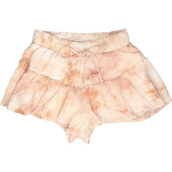 Gab & Kate Womens Stretch Pull On Flowy Tie Dye Loungewear Shorts Pink M NWOT - Picture 1 of 10